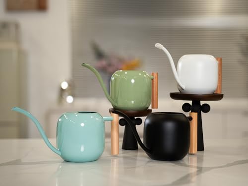 Green Moon 1.2L/41oz Metal Metal Watering Can with Long Spout, Mint Green - Image 6