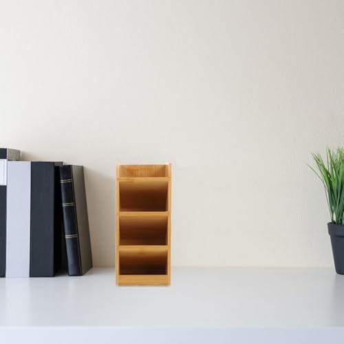Wooden Desk Organizer Pen Holder Caddy for Office Supplies - Image 7