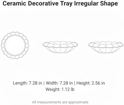 Declutter Your Space with This Irregular Ceramic Catch-All Tray for Jewelry and Keys - Image 7