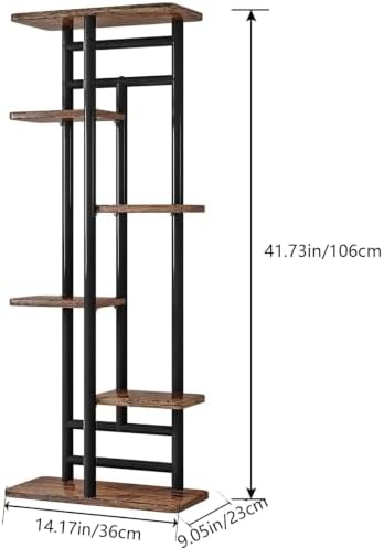 LINZINAR Plant Stand Indoor 6 Tier Metal Corner Tall Flower Shelf - Image 6
