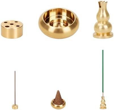 Brass Incense Holders for Sticks Cones Multipack of 3 Short and Long Incense Stick Burner Holders Small Incense Cone Holder by Unknown