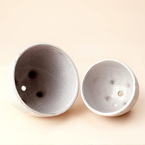 LA JOLIE MUSE Ceramic Plant Pots, Flower Pots for Indoor Plants, Set of 2 - Image 6