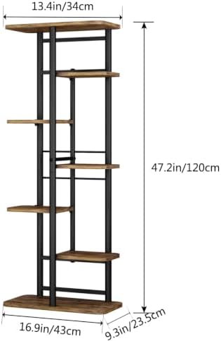 LINZINAR Plant Stand Indoor 7 Tier Metal Corner Tall Flower Shelf - Image 6