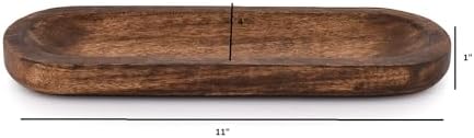 Kaizen Casa Incense Burner Stick Holder Ash Catcher Wooden Handmade Modern Gift Wood Home Decor Size (11" X 4" X 1") - Image 4