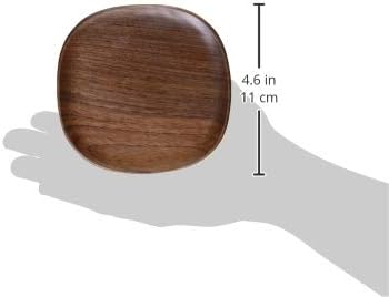 KINTO UNITEA 21735 Coaster, 4.5 x 4.5 inches (115 x 115 mm), Walnut, Wood - Image 3