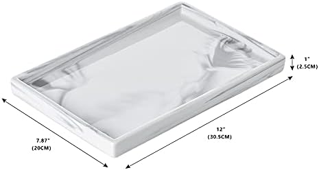 Ceramic Vanity Bathroom Tray Marble Tray Large - Image 6