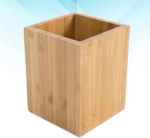 Bamboo Wood Pen Holder Desktop Desk Organizer for Stationery and Chopsticks - Image 7