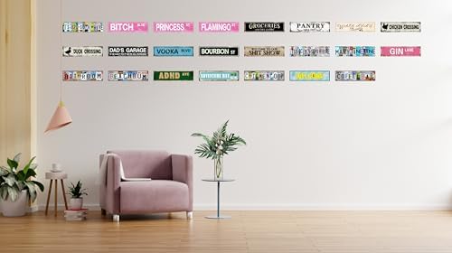 Funny Beach Bum Signs Wall Decor Vintage Metal Tin Signs Street Signs Home Room Door Decor 4x16 in - Image 7