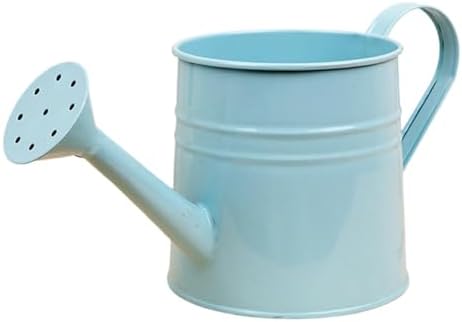 Small Watering Can, 1L Metal Flower Garden Watering Can, Gardening Tool Accessories for Outdoor Indoor Plants Lawn (Light Blue) - Image 7