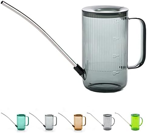 Long Spout Watering Can Indoor, Small Watering Cans for House Plants, Flowers, Succulents, 34oz (Grey) - Image 7