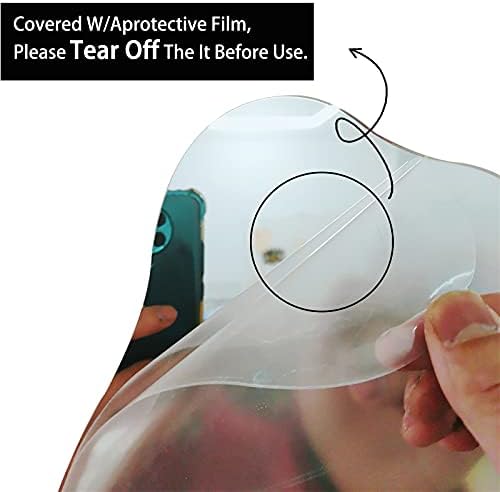 Acrylic Makeup Mirror for Desk with Stand Aesthetic Desk Decor Vanity Mirror Frameless Table top for Bedroom,Living Room and Minimal Spaces Room Decor (Baby Fat) - Image 7
