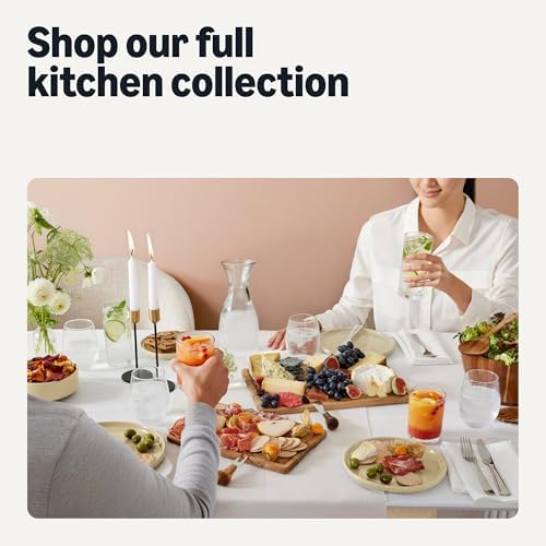 Amazon Basics Glazed Stoneware Dinnerware Set, Ceramic, Dishwasher-Safe, Freezer-Safe, 4 Full Place Settings, 12-Piece, Ivory - Image 6