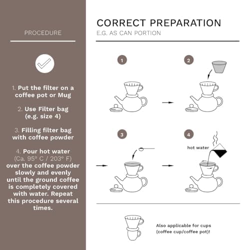 Creano XXL Porcelain Coffee Dripper White - Ceramic Cone Brewer - Pour Over Coffee Maker - Filter Size 4 - huge and heavy quality 800gr/28oz - 6 Colours availeble - Image 7