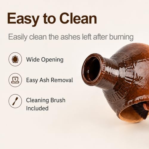 Palo Santo Holder, Mini Ceramic Incense Burner, Handmade Heat Resistant Incense Holders, Elegant Sage Burner for Sage, Aromatherapy, Yoga, Meditation and Home Decor - Image 7