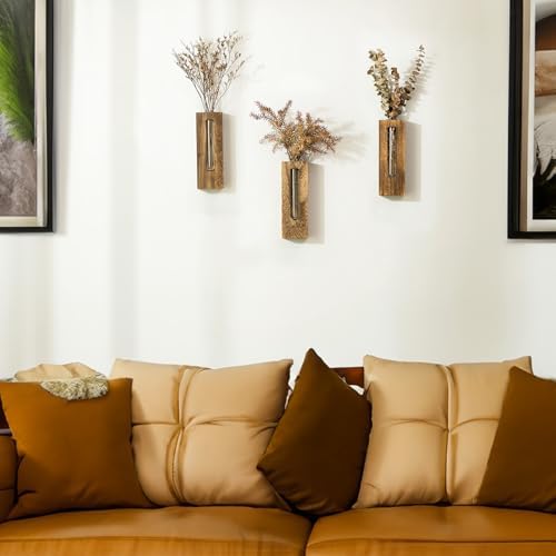 Farmhouse Wall Plant Propagation Station with Glass Tubes - Image 7