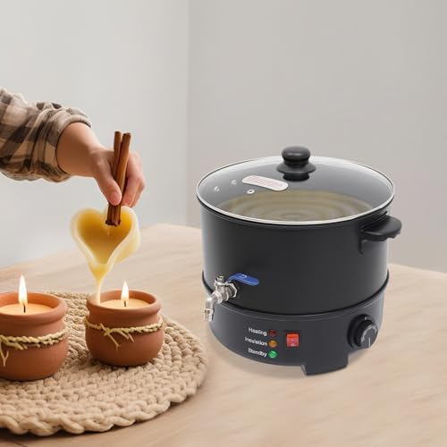Wax Melter for Candle Making, 7.7 Liter Large Electric Wax Melting Pot Easy Pour Spout, Electric Non-Stick Candle Wax Melter Pot DIY Candle Making Kit w/ Adjustable Temperature for Candle Soap Cream - Image 7