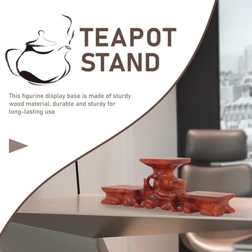 Rosewood Display Stand Base for Vase Statue Tea Set - Image 7