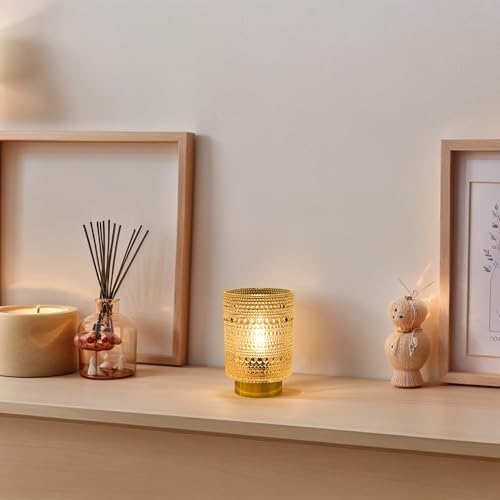 Battery Operated Lamp with Auto-Off Timer, Cordless Table Night Light for Bedroom & Entryway, Portable LED Lamp for Home, Outdoor, Camping No Battery Included (Pearl Design-White) - Image 7