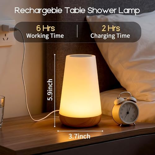 cambk Rechargeable Cordless Shower Lamp for Bathroom - Image 7