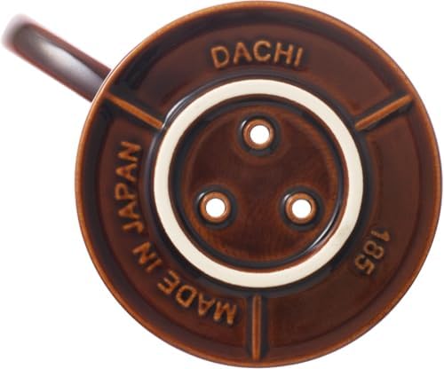 Kalita #02113 DACHI MI 185 Coffee Dripper, Mino Ware, High Heat Retention, Porcelain, For 2-4 People, Dachi MI 185 Dripper, Gloss Brown, #02113 Wave Series, Made in Japan, Drip Equipment, For 2 - Image 2