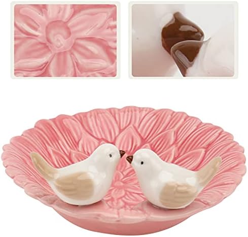 HEALLILY Nordic Style Jewelry Storage Tray 5.03X5.03X2.16In Ceramic Organizer for Rings Earrings Bracelets Home Dressing Table and Store Display - Image 7