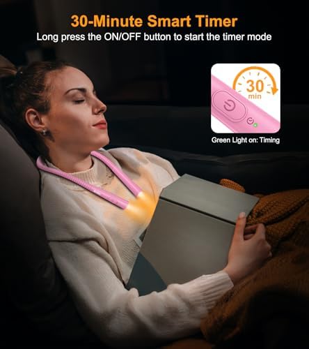Gritin Book Light, Eye Caring 4-Color&5-Brightness Neck Light Reading Light - Image 7
