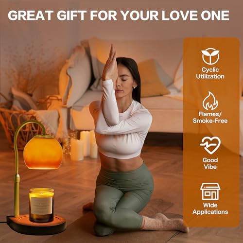 Candle Warmer Lamp with Timer 2H/4H/8H, Adjustable Height, Sunset - Image 7