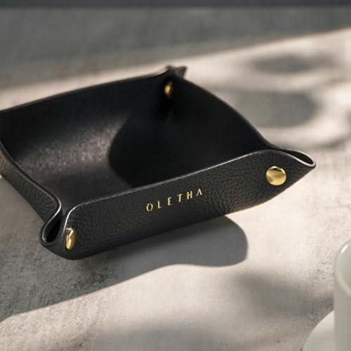 OLETHA Foldable Valet Tray, Travel Essentials for Women, Black - Image 6