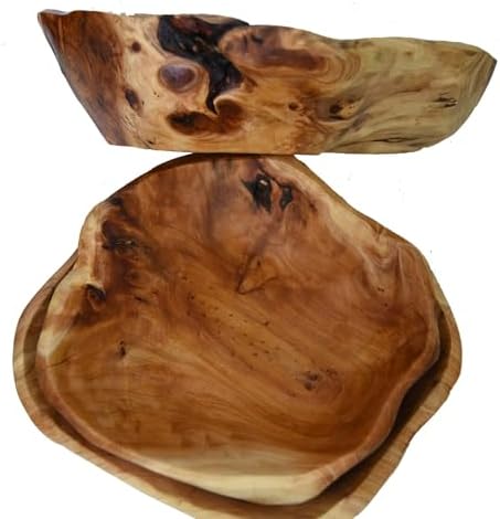 Creative Wood Bowl - Root Carved, Handmade, Natural Real Wood Candy Serving Bowl (9"-10") - Image 7