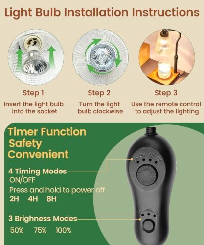 Height Adjustable Candle Warmer Lamp with Timer, 3 Dimmable Wax Melt Warmer, Birthday Gifts for Women Mom, House Warming Gifts New Home Decor, Candle Warmer for Jar Candles with 2 Bulbs, Black-Clear - Image 6