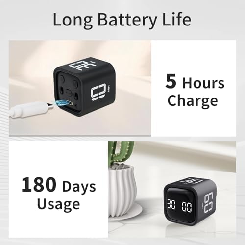 LUCKY TIME Rotating Productivity Timer 5/10/30/60min, Flip Timer, ADHD Tool - Image 6