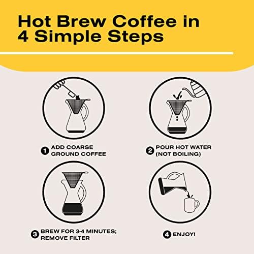 Bean Envy Pour Over Coffee Maker - Glass Dripper with Steel Filter 20 Oz - Image 6