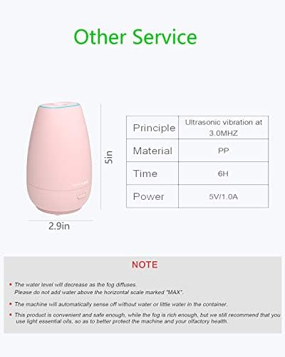 Portable Car Diffuser for Essential Oils, Small USB Aroma Humidifier with Soft Ambient Light, Perfect Personal Scent Diffuser for Vehicle, Home, Gym & Travel – Pink - Image 6