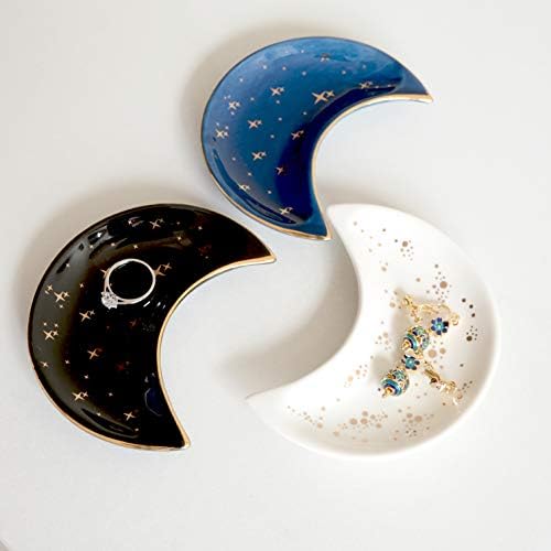 Small Moon Jewelry Dish Tray, White - Image 6