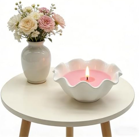 Flower Ring Dish Jewelry Tray, Cute Ceramic Jewelry Dish Tray, Room Decor Small Trinket Dish, Nightstand Ring Holder Dish, Bathroom Jewlery Plate Bowl for Earrings, Birthday Gifts for Women - Image 7