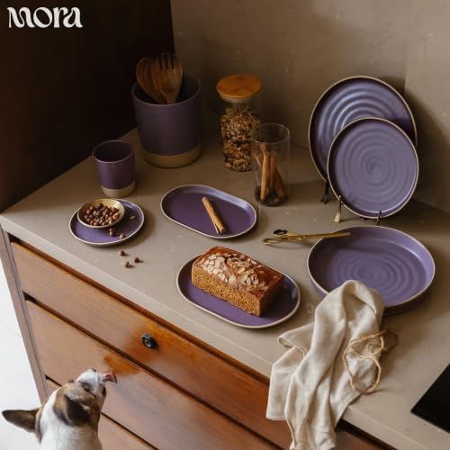 Mora Ceramic Decorative Tray - 9.4in Dish for Jewelry, Perfume, Makeup, Accessories, Candle, in the Bathroom Vanity, Bedside, or Kitchen Counter. Cute Organizers - Nebula - Image 7