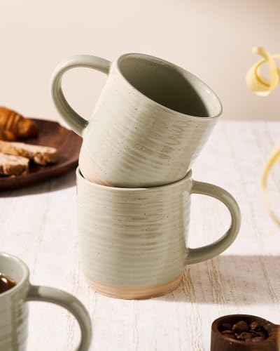 famiware Coffee Mugs Set of 8, 13 oz Mug Set, Ceramic Cup Set with Handle - Image 7