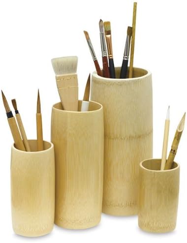 Bamboo Brush Vase- Small (6 Inch Tall) - Image 2