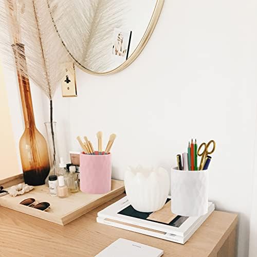 minimaliving Pen Holder,Nordic Style Silicone Waterproof Pencil Holder for Desk Simple&Modern Minimalist Makeup Organizer Multifunctional Office Supplies for Home,Kids and School (White) - Image 6