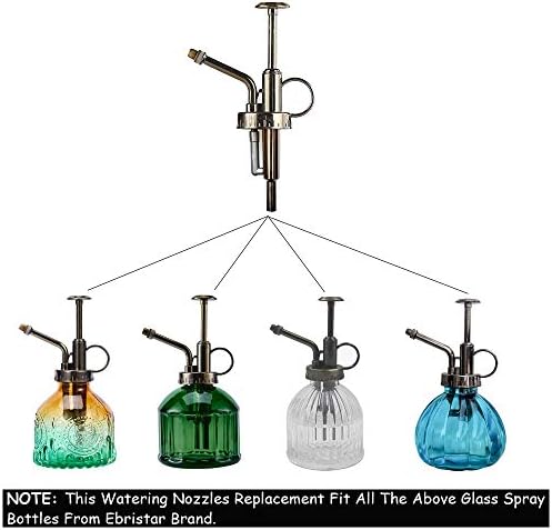 Sprayers Watering Nozzles, Plastic Bronze Top Pump, Replacement for Glass Plant Mister Spray Bottle - Image 4