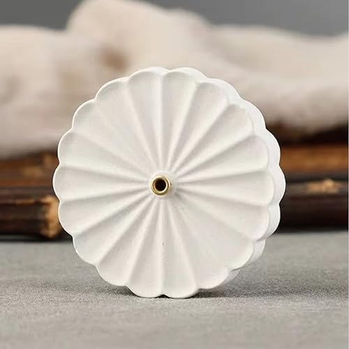 Incense Holder for Sticks with 0.3cm Holes - Chrysanthemum Design | Portable Ash Catcher & Burner for Desk, Office, Tea Room | The “Four Seasons Floral” Series - Image 7