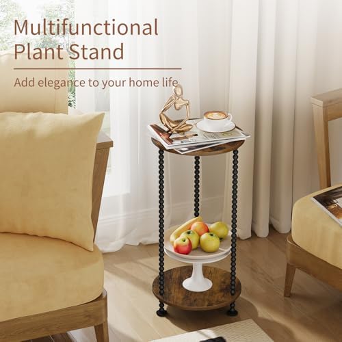 YINMIT 2 Tier Plant Stand Indoor, Small Corner Plant Stand, 23.2" Tall - Image 7