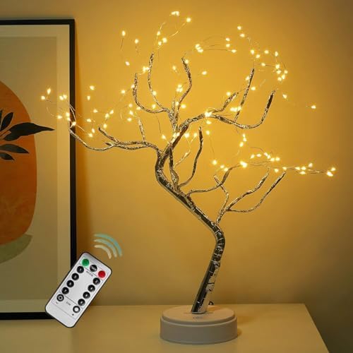 OURBAOFU 20'' 108LED Fairy Sparkly Tree Lamp with Remote Control - Image 7