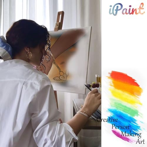 2Pcs Painting by Numbers Paint and Sip Kit for Adults,Pre Drawn Canvas to Paint for Flower Butterfly Date Night for Couples DIY Acrylic Painting Kits 8×10 (Bracelet) - Image 7