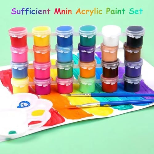 Mini Acrylic Paint Set, 30 Set Washable Paint Strips Kit - Image 7