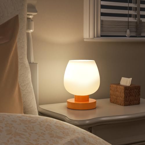 Seealle Small Touch Table Lamp for Nightstand, 3 Way Dimmable Bedside Lamp - Image 7