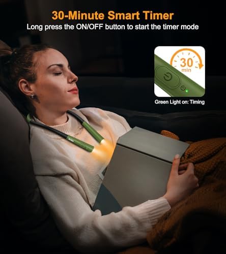Gritin Book Light, Eye Caring 4-Color&5-Brightness Neck Light Reading Light - Image 7