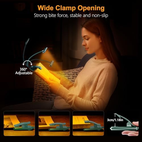 Gritin 19 LED Rechargeable Book Light for Reading in Bed - Image 7
