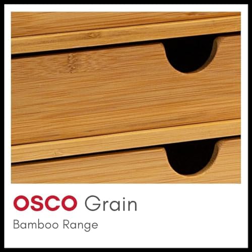 OSCO Bamboo Organiser | 6 Compartments | Office Tidy | Stationery Storage | Pen Holder | Makeup sorter | Cosmetics Display | H14.3 x W23.3 x D10.3 cm | - Image 7
