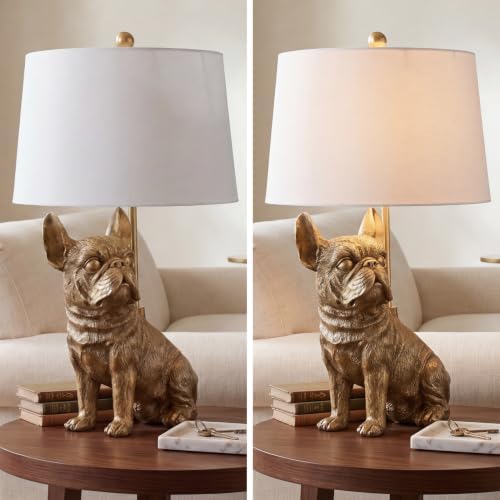 Signature Design by Ashley French Bulldog Animal Lamp, Gold Dog Table Lamp - Image 7